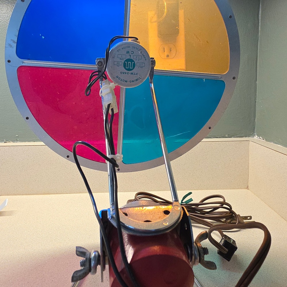 FOR REPAIR- Penetray Nippon Christmas Tree Color Wheel 10.5" Multicolor Retr‎ - Picture 4 of 9